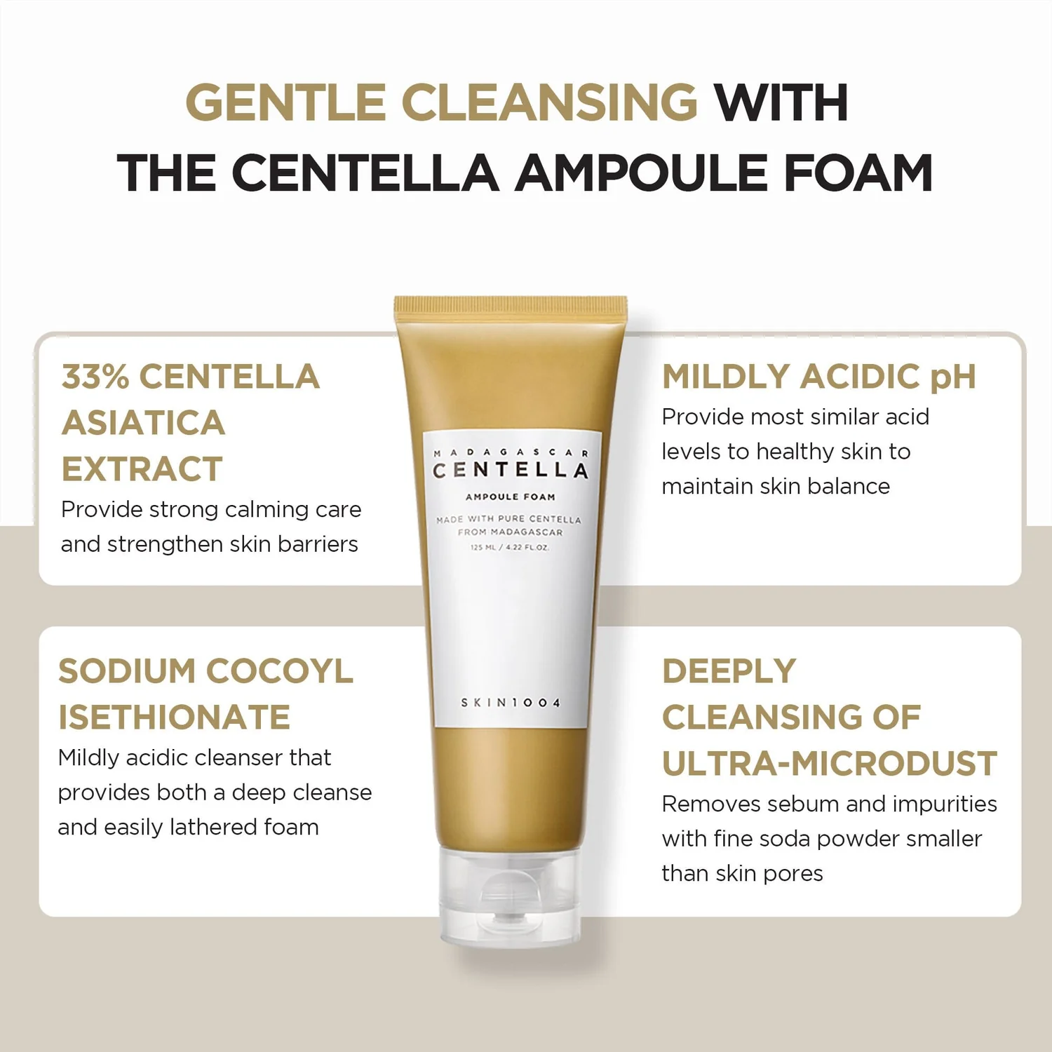Skin1004  Madagascar Centella Ampoule Foam (125ml)